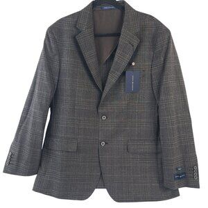 NWT Joseph Abboud Mens Heritage Plaid 2-Button Classic Fit Wool Blend Blazer 44R